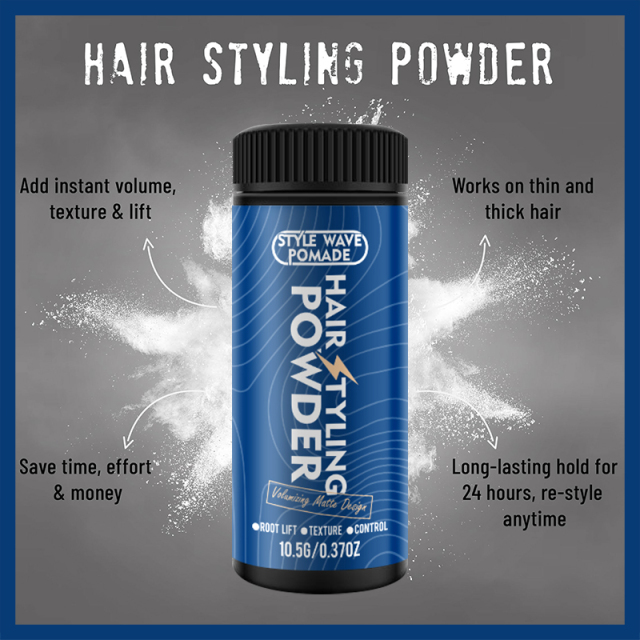 Style Wave Pomade Texturizing Long-lasting Hair Styling Powder,oalen cosmetics