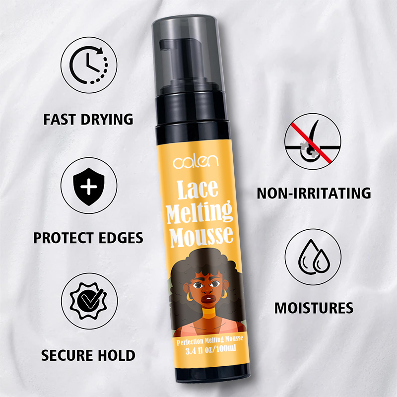 OALEN Custom Logo Control Fast Drying Lightweight Volumizing Lace Glue Melt Mousse,MY SHOP