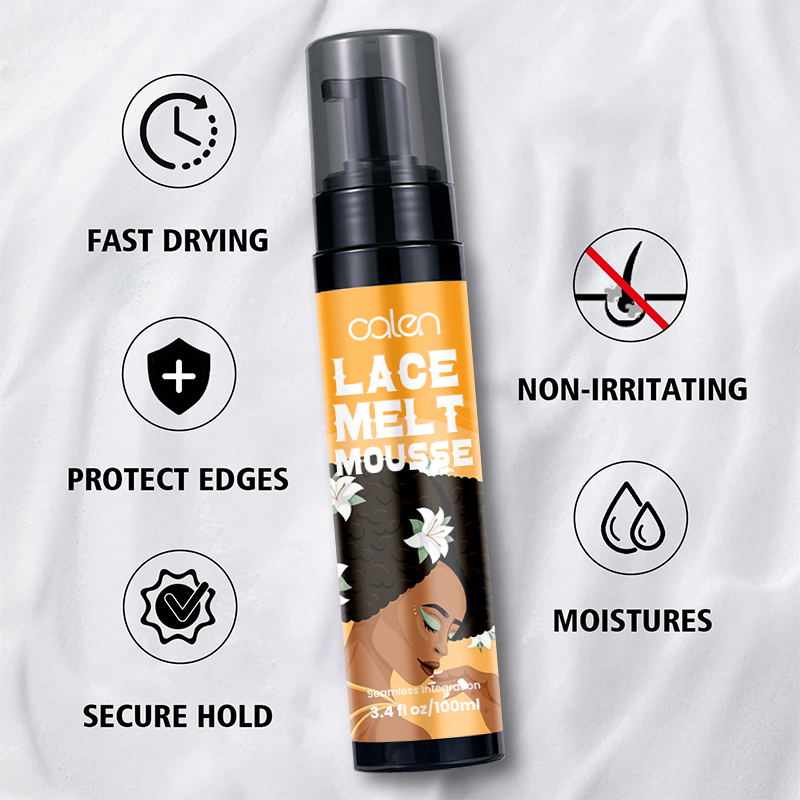 Luxfume Best Quality OEM Wig Hair Mousse 100ml Melt Glue Reducing Glue Mousse,oalen cosmetics