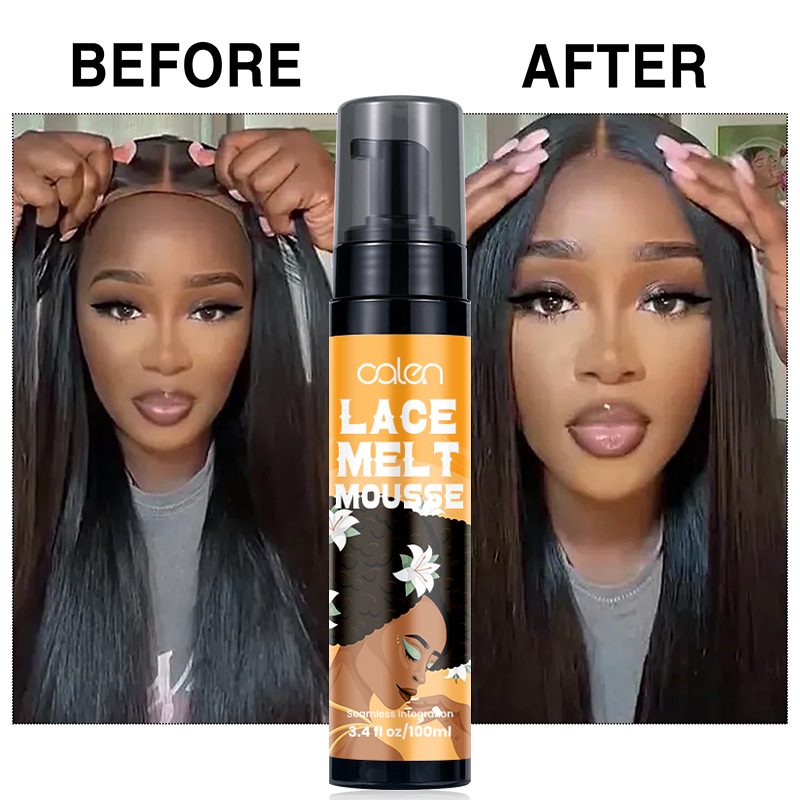 Luxfume Best Quality OEM Wig Hair Mousse 100ml Melt Glue Reducing Glue Mousse,oalen cosmetics