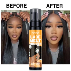 Luxfume Best Quality OEM Wig Hair Mousse 100ml Melt Glue Reducing Glue Mousse,oalen cosmetics