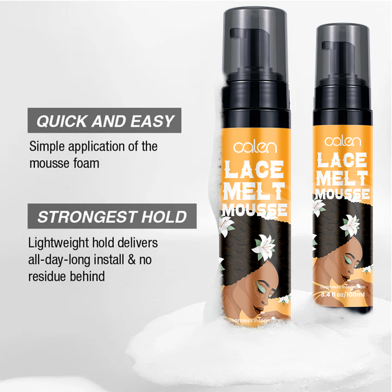 Luxfume Best Quality OEM Wig Hair Mousse 100ml Melt Glue Reducing Glue Mousse,oalen cosmetics