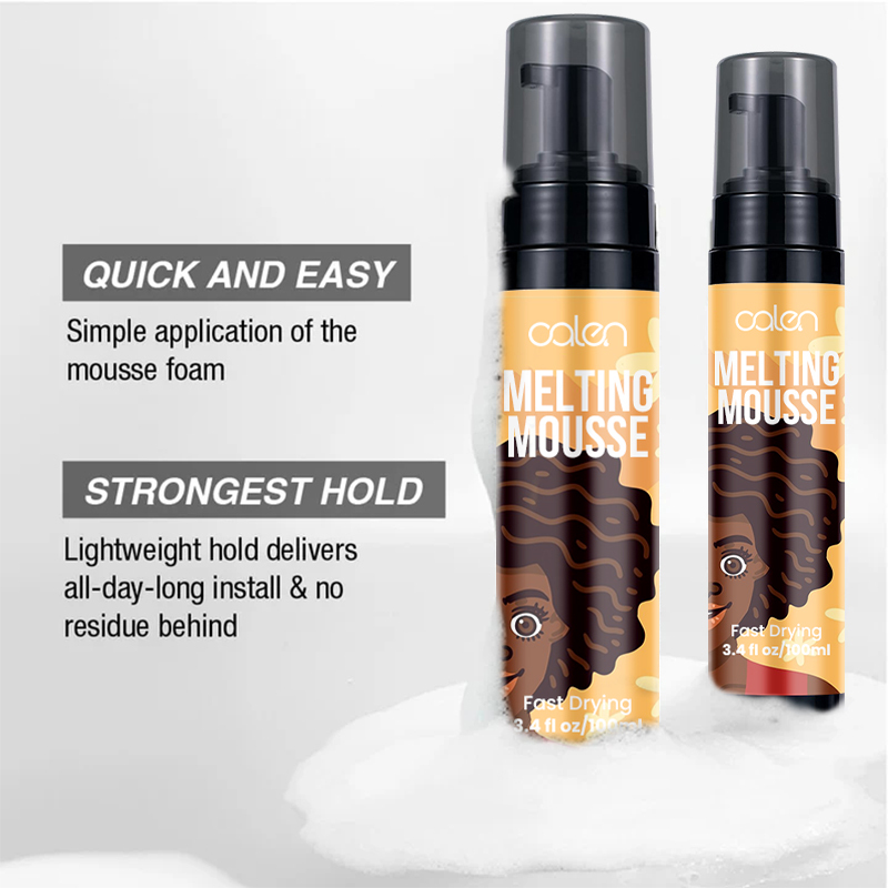 Luxfume 100ml Private Label Seamless Naturally Blending Strong Hold Lace Glue Spray Lace Melt Mousse,MY SHOP