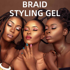 Style Wave Pomade Extreme Hold No Flaking or Drying Braid Gel,oalen cosmetics