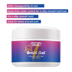 Style Wave Pomade Extreme Hold No Flaking or Drying Braid Gel,oalen cosmetics