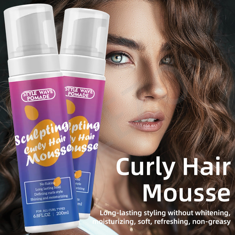 Style Wave Pomade Add Volume Soft Smooth Curly Hair Mousse,oalen cosmetics