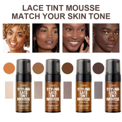 Luxfume 100ml Custom Logo Hot Pick Color No Residue Lace Tint Mousse For Lace Wig,MY SHOP