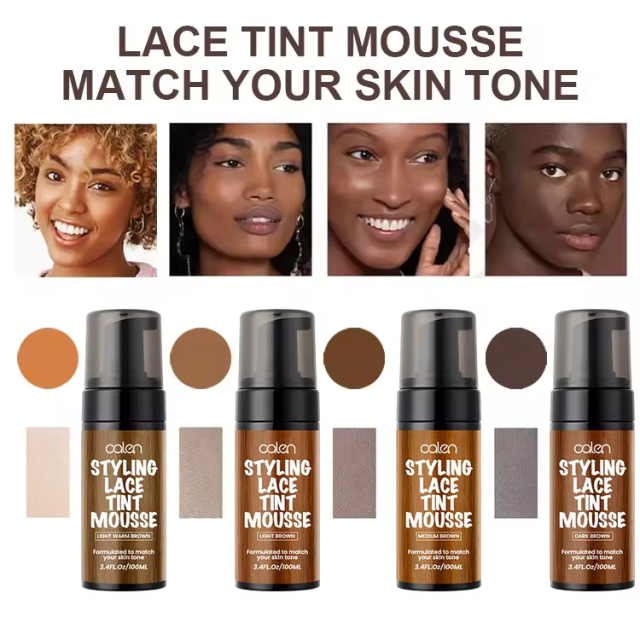 Luxfume 100ml Custom Logo Hot Pick Color No Residue Lace Tint Mousse For Lace Wig,MY SHOP