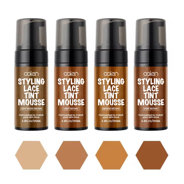 Luxfume 100ml Custom Logo Hot Pick Color No Residue Lace Tint Mousse For Lace Wig,MY SHOP