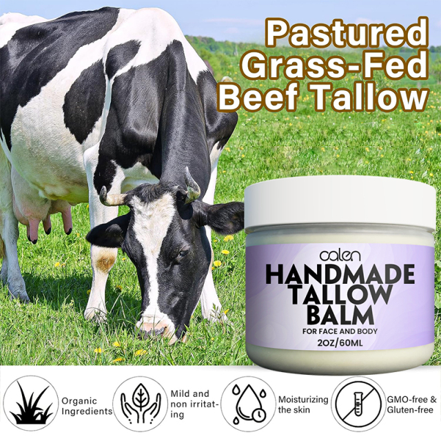 Oalen Private Label 60Ml Handmade Moisturizing Smooth Skin Whipped Beef Tallow Balm,MY SHOP
