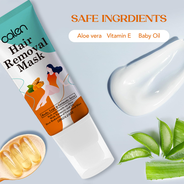 Oalen Custom 120G Soothing Skin Friendly All Skin Types Hair Remover Mask,oalen cosmetics