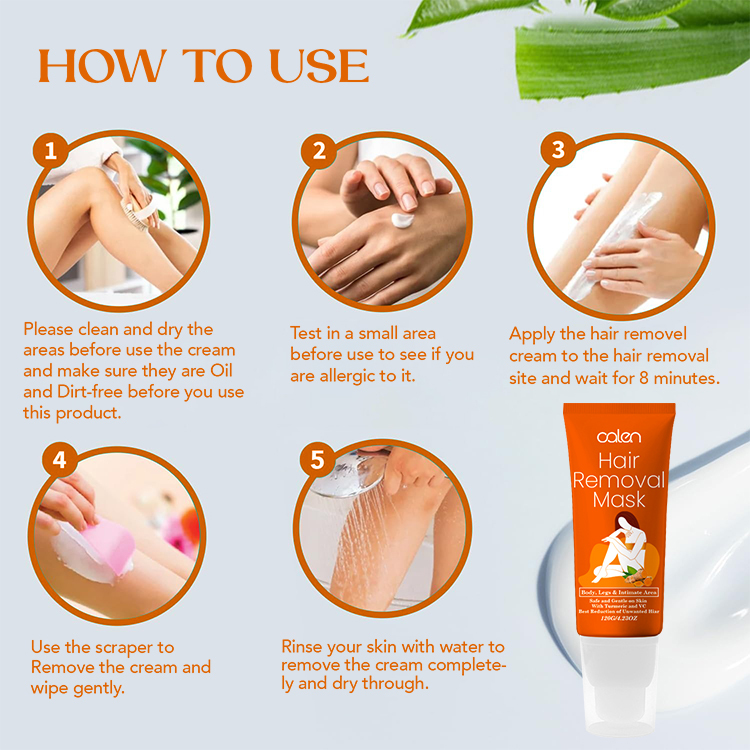 Luxfume Customs Logo 120G Gentle Soothing Natural Coconut Oil Hair Removal Mask,MY SHOP