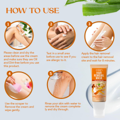 Oalen OEM 120G Gentle And Safe Private Parts Hair Removal Mask,oalen cosmetics