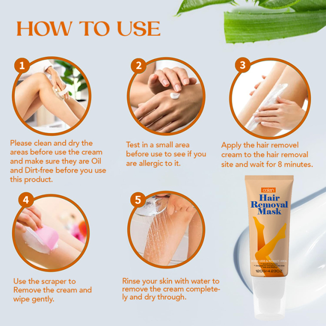 Oalen Custom Logo Gentle And Safe Private Hair Removal Cream For Women,oalen cosmetics