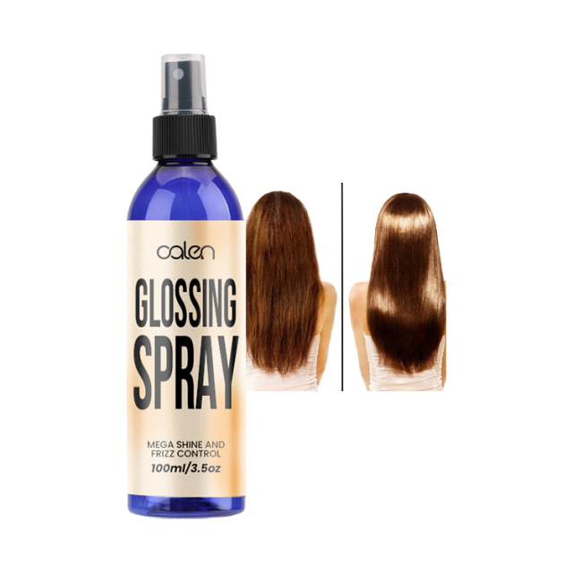 Oalen Custom Logo Mega Shine Frizz Control Hydrating Hair Shine Spray For All Hair Types,oalen cosmetics