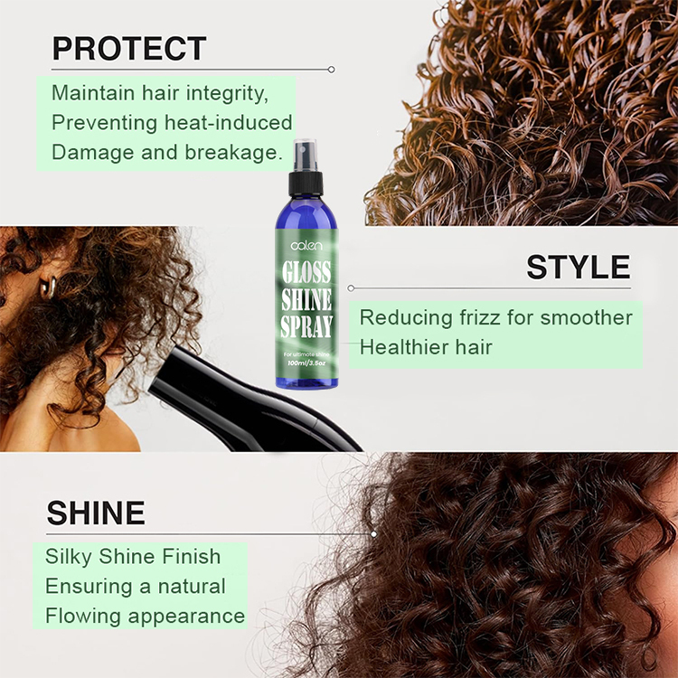 Oalen Custom Logo Ultimate Shine Long Lasting Luster Boosting Spray For Hair,oalen cosmetics