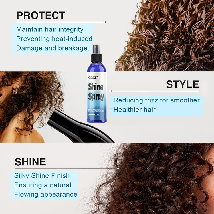 Oalen Wholesale Private Label 100Ml High Gloss Lightweight Shine Spray For Hair,oalen cosmetics