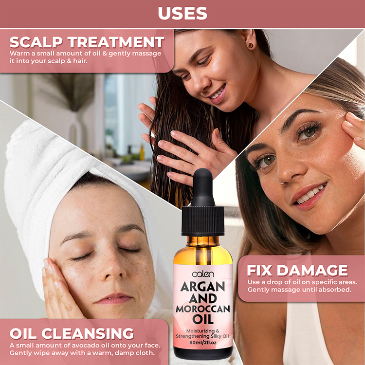 Oalen Private Label Protection Strengthening Silky Pure Moroccan Argan Oil,oalen cosmetics