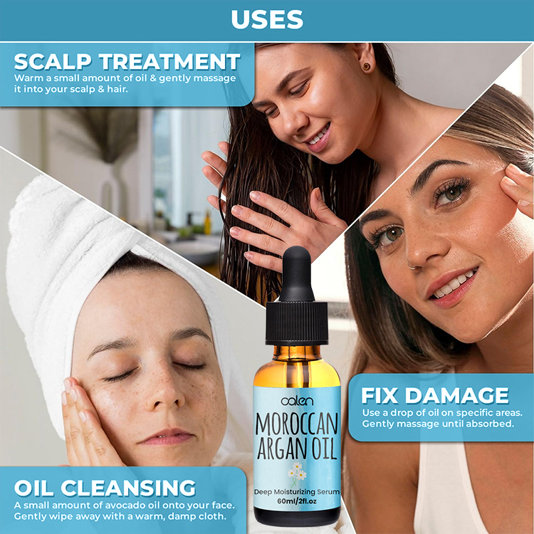 Luxfume Customized 60Ml  Essential Organic Argan Oil For Dry Damaged Hair,MY SHOP