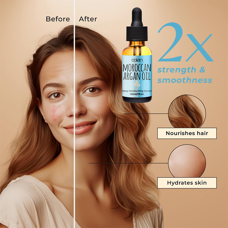 Luxfume Customized 60Ml  Essential Organic Argan Oil For Dry Damaged Hair,MY SHOP