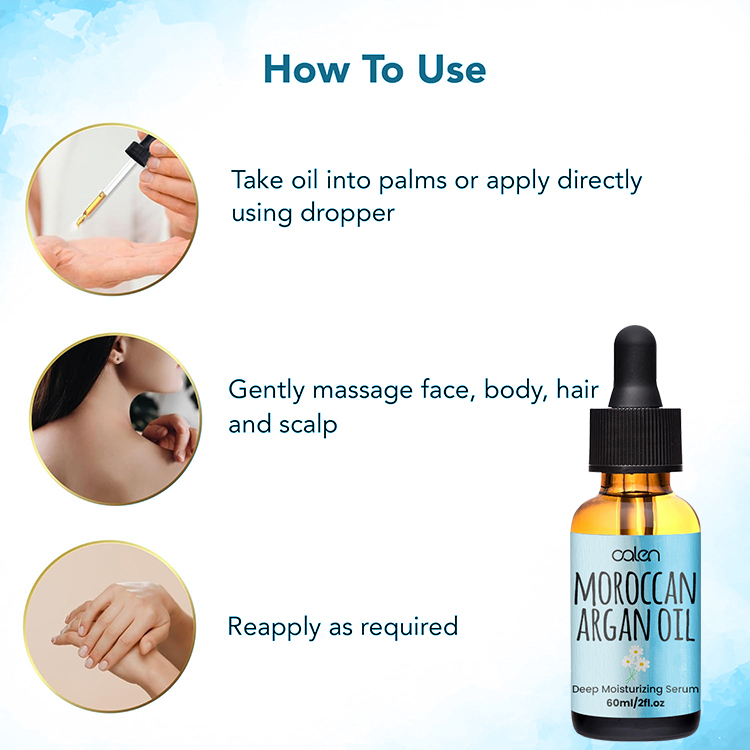 Luxfume Customized 60Ml  Essential Organic Argan Oil For Dry Damaged Hair,MY SHOP