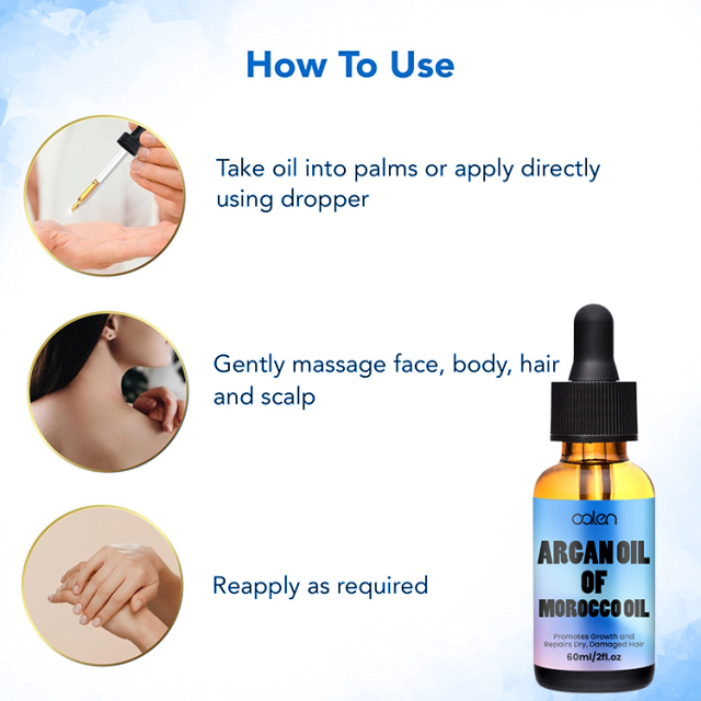 Luxfume 60Ml OEM Promotes Growth And Repairs Dry Damaged Hair Moroccan Argan Oil,MY SHOP