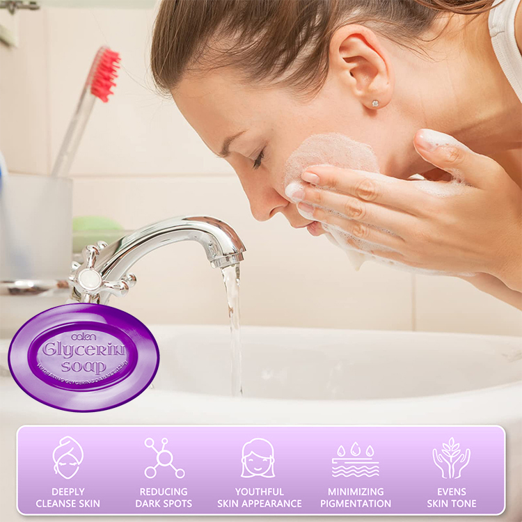Luxfume Factory Customized 125G Pure Gentle Moisturizing Glycerin Transparent Bar Soap,MY SHOP