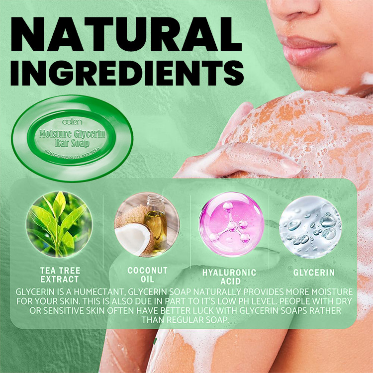 Oalen Private Label 125G Transparent Glycerin Moisturizing Whitening Handmade Bath Soap,MY SHOP