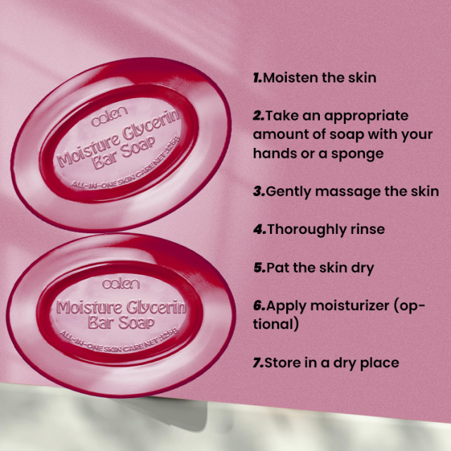 Oalen Custom Logo 125G Organic Clear Transparent Glycerin Bath Supplies Soap,oalen cosmetics