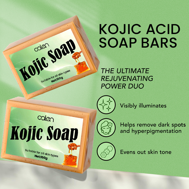 Oalen Private Label 150G Dark Spots Remover Whitening Soap Kojic Bar,oalen cosmetics