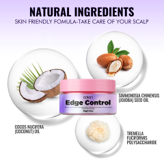 Oalen OEM Custom Logo 80G No Flaking Extra Mega Hold Professional Edge Control Wax,oalen cosmetics