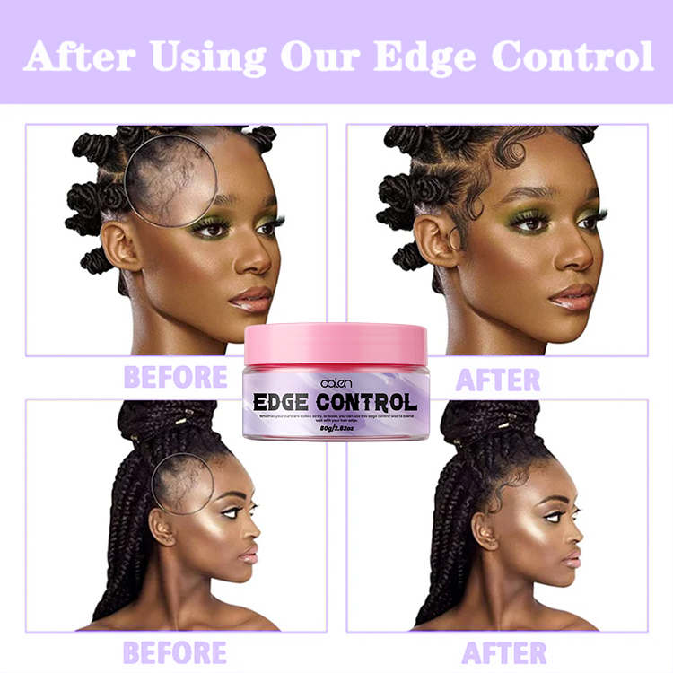 Oalen OEM ODM 80G Natural Styling 24 Hour Max Hold Hair Shine Gel Edge Control,MY SHOP