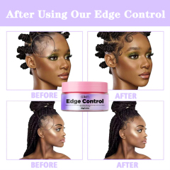 Oalen OEM Custom Logo 80G No Flaking Extra Mega Hold Professional Edge Control Wax,oalen cosmetics
