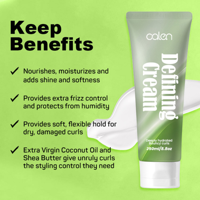 Luxfume OEM ODM 250ML Hydrated Anti Frizz Styling Nourishing Defining Curl Cream,MY SHOP