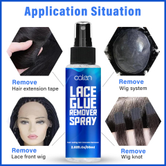 Oalen ODM Lace Glue Remover Spray Easy Natural Wig Remover Hair Spray 60ML Remover Spray For Wig,oalen cosmetics