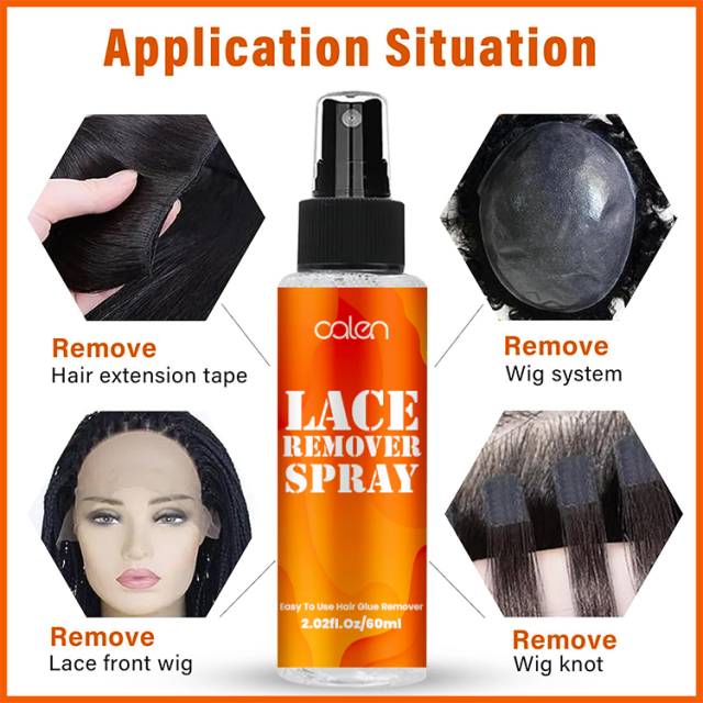 Luxfume OEM Private Label Fast-Acting Lace Remover 60ML Wig Remover Adhesive Spray,MY SHOP