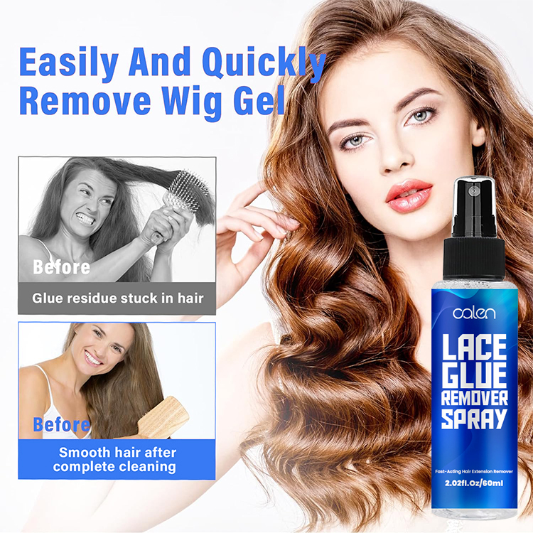 Oalen ODM Lace Glue Remover Spray Easy Natural Wig Remover Hair Spray 60ML Remover Spray For Wig,oalen cosmetics