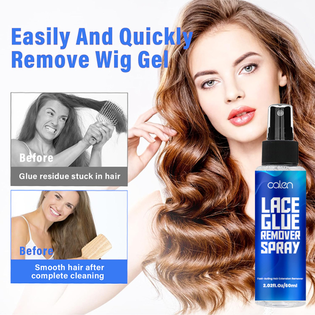 Oalen ODM Lace Glue Remover Spray Easy Natural Wig Remover Hair Spray 60ML Remover Spray For Wig,oalen cosmetics