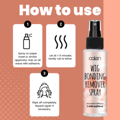 Oalen Private Label Mild and Non-Irritating 60ML Lace Adhesive Wig Remover Spray,MY SHOP