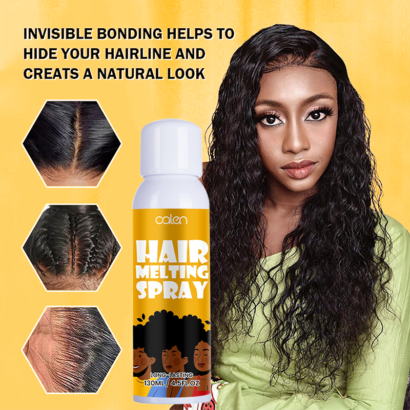Oalen 130ml ODM Strong Natural Finishing Hold Protecting Edges Lace Front Melt Adhesive Spray,MY SHOP