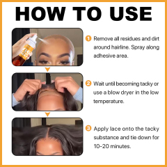 130ML Oalen Wholesale Long Lasting Sweatproof Bonding Hair Glue Lace Holding Spray For Wigs,MY SHOP
