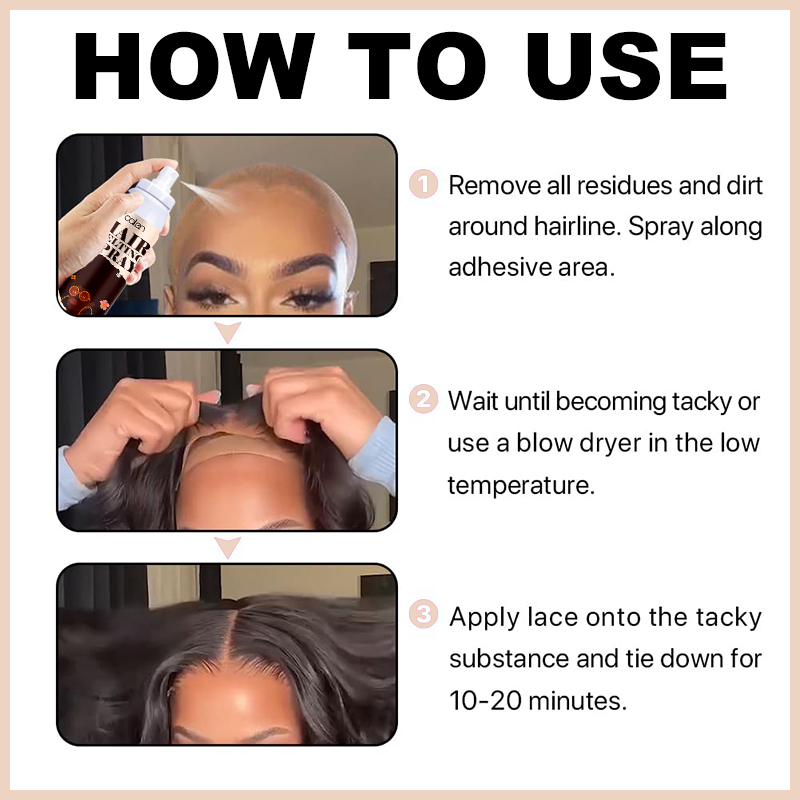 Luxfume 130Ml Safe Ingredients Sweatproof Lace Front Hold Wig Spray,MY SHOP