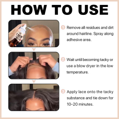 Luxfume 130Ml Safe Ingredients Sweatproof Lace Front Hold Wig Spray,MY SHOP