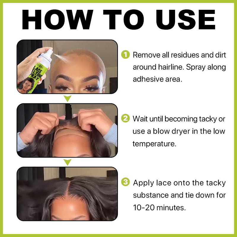 Oalen 130ml Private Label Lightweight And Non Greasy Wig Bond Adhesive Spray For Lace,MY SHOP