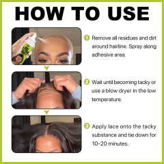 Oalen 130ml Private Label Lightweight And Non Greasy Wig Bond Adhesive Spray For Lace,MY SHOP