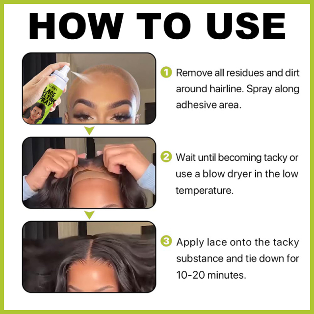 Oalen 130ml Private Label Lightweight And Non Greasy Wig Bond Adhesive Spray For Lace,MY SHOP