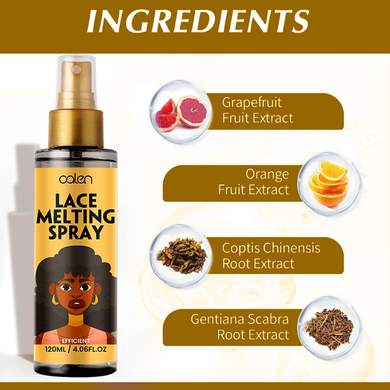 Oalen Custom Logo Super Sticky Upgrade No Residue Extra Hold Wig Best Melting Spray,oalen cosmetics