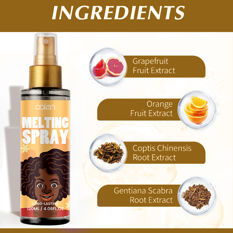 Oalen OEM No Pungent Smell Daily Wig Glueless Lace Melting Spray,oalen cosmetics