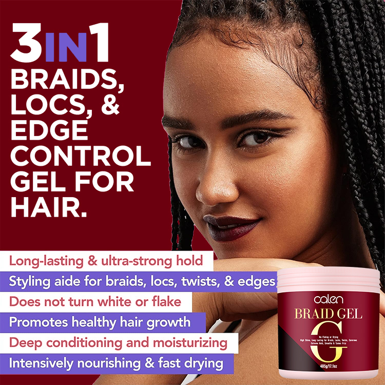 Oalen Private Label 17.1oz Extra Hold Hair Gel Twist Strong Hold Loc Braid Gel,MY SHOP