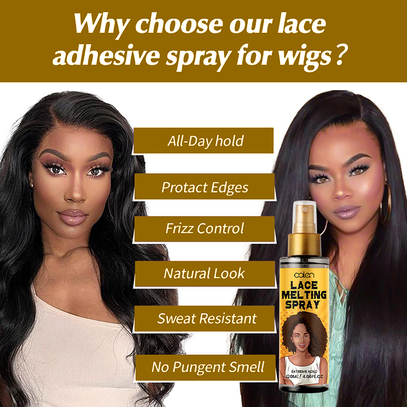 Oalen OEM ODM Quick Dry Strong Natural Hold Long Lasting Lace Wig Glue Setting Spray,MY SHOP
